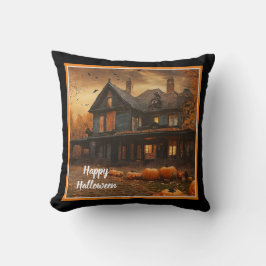 Spooky House Pumpkin Halloween Collection Kudde
