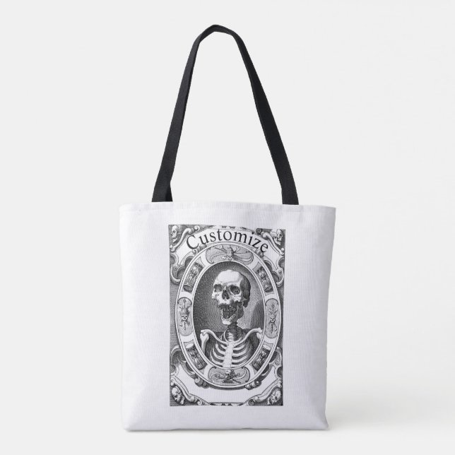 Spooky Human Skull Thunder_Cove Tygkasse (Baksida)
