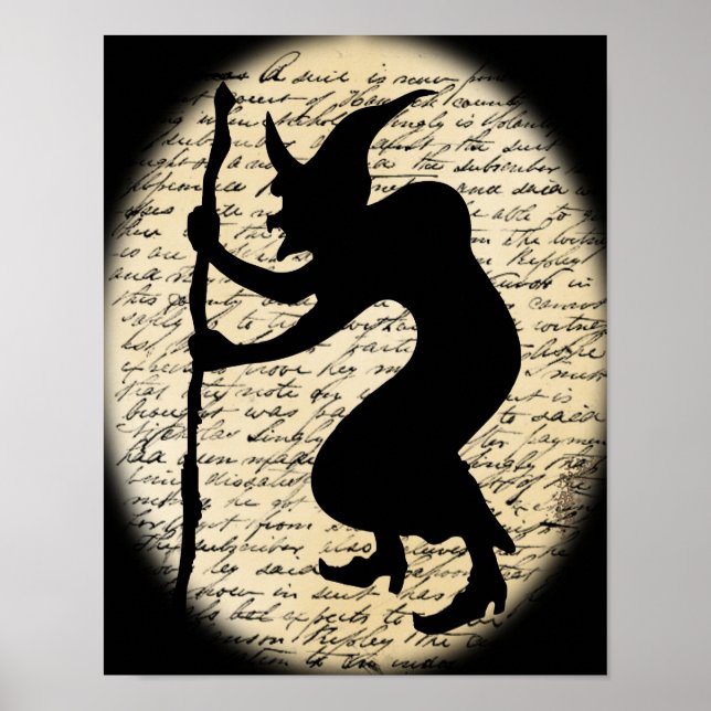Spooky Hunched Witch Poster (Framsidan)