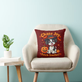 Spooky Hund Art: Fetch Halloween Joy & Smiles! Kudde