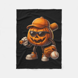 Spooky Jack o lantern Baseball Halloween Costumes Fleecefilt