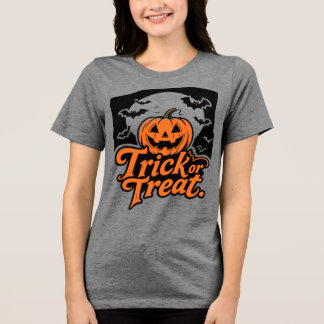 Spooky Jack-o'-Lantern Bus eller godis Halloween T Shirt