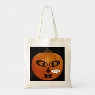 Spooky Jack-O-Lantern Bus eller godis Tote Bag Tygkasse