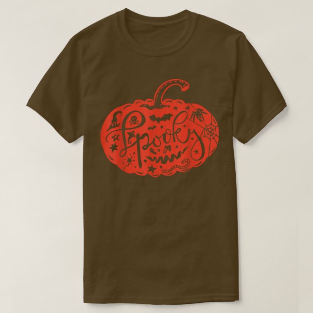 Spooky jack o lantern Halloween Design Design  T Shirt (Design framsida)