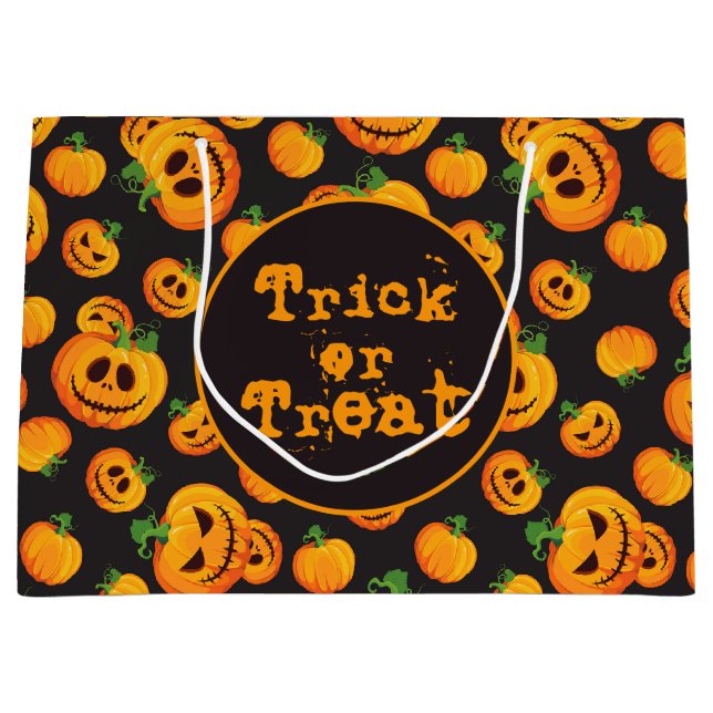 Spooky Jack-O-Lantern Halloween Gift Bag (Framsidan)