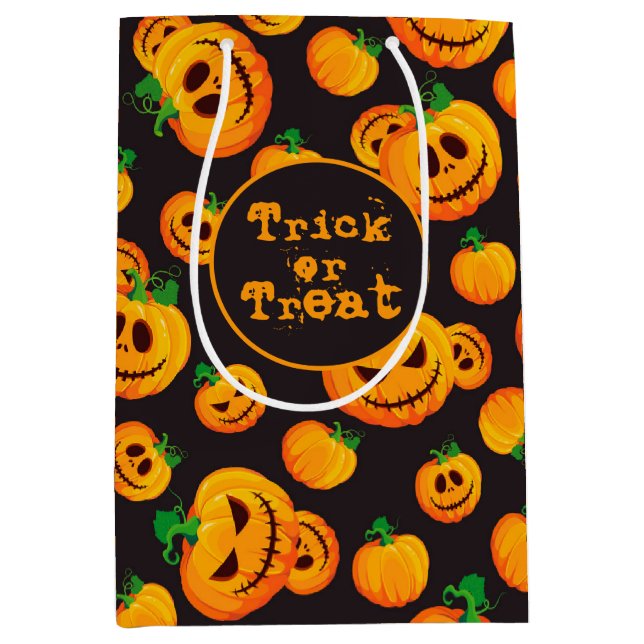 Spooky Jack-O-Lantern Halloween Gift Bag (Framsidan)
