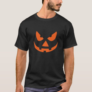 Spooky Jack o lantern Halloween Pumpkin Ansikte T Shirt
