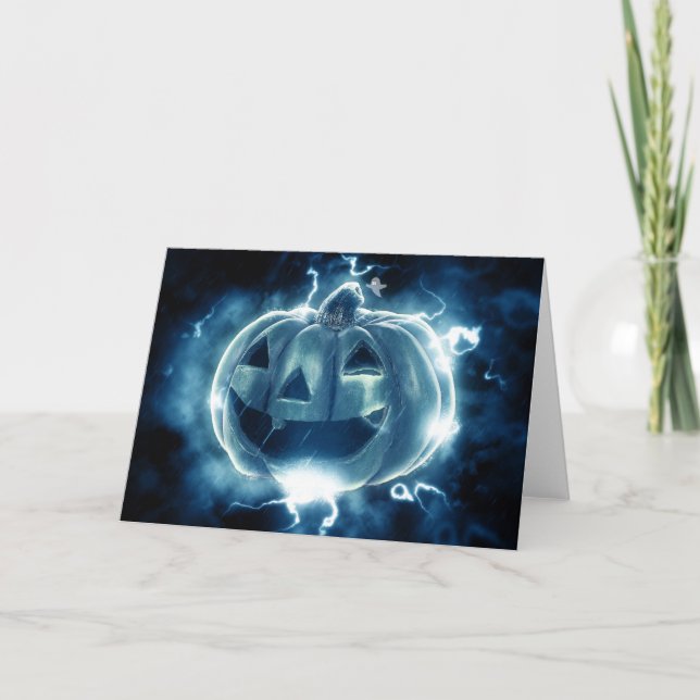 Spooky Jack-o-Lantern Kort (Framsida)