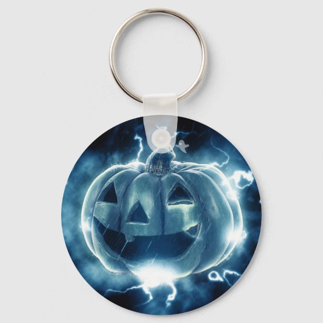 Spooky Jack-o-Lantern Nyckelring (Framsida)