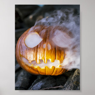 Spooky Jack-o-lantern Poster