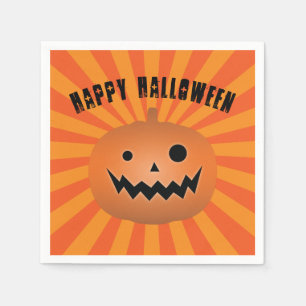 Spooky Jack o lantern Pumpkin Halloween fest Pappersservett