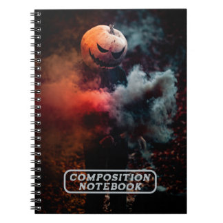 Spooky Jack-o-lantern Pumpkin Head Anteckningsbok