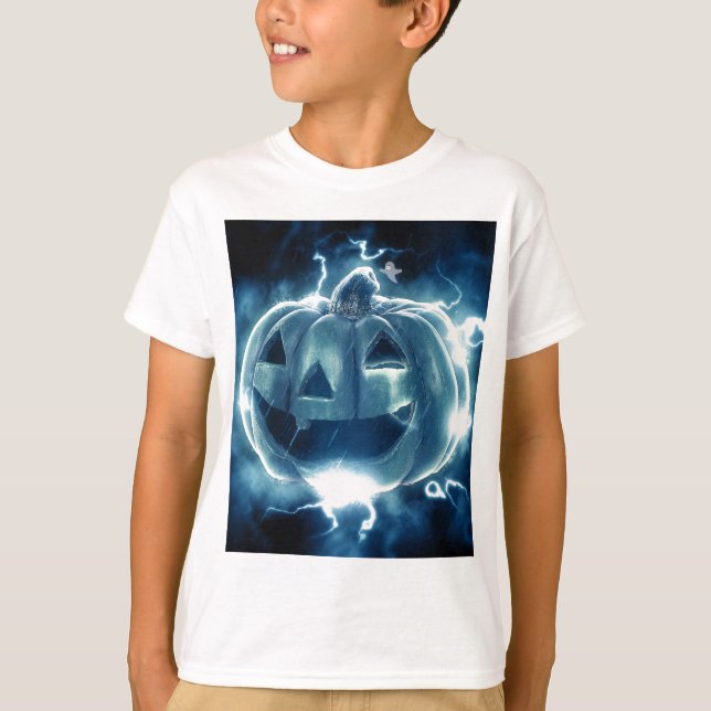 Spooky Jack-o-Lantern T Shirt (Framsida)