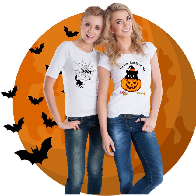 Spooky jack o lantern t shirt (Skapare uppladdad)