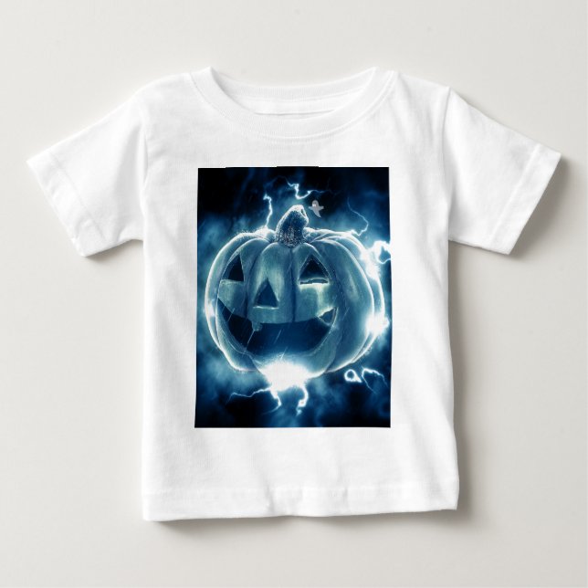 Spooky Jack-o-Lantern Tee Shirt (Framsida)