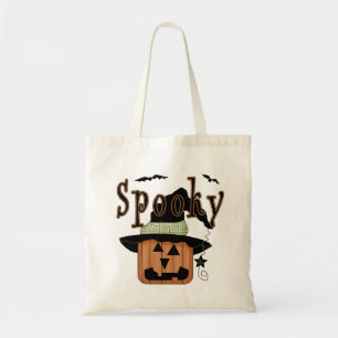 Spooky Jack-O-Lantern Trick-or-Treat Tote Bag Tygkasse