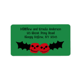 Spooky jul Creepy Goth Thned Helgdag Adressetikett