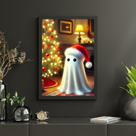 Spooky jul Ghost Poster