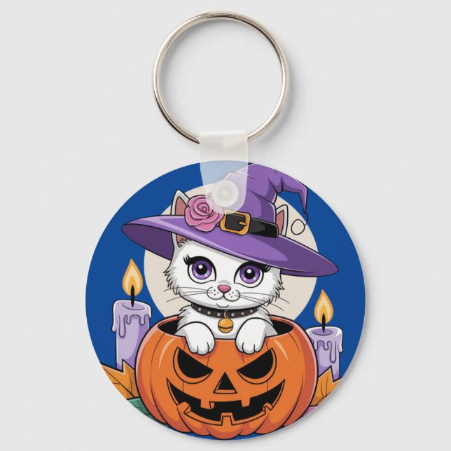 Spooky Kattunge Nyckelring (Framsida)