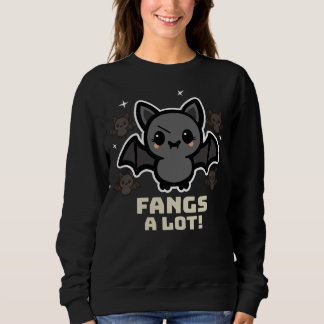 Spooky Kawaii Fladdermus Halloween Women's Sweatsh T Shirt