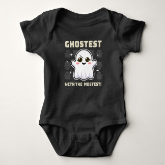 Spooky Kawaii Ghost Halloween Baby. Bodykostym T Shirt