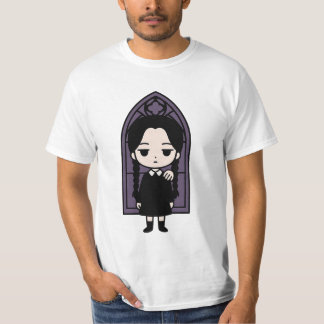 Spooky Kawaii Goth Girl | Mörk Academia Sticker T Shirt