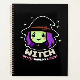Spooky Kawaii Witch Halloween Planner