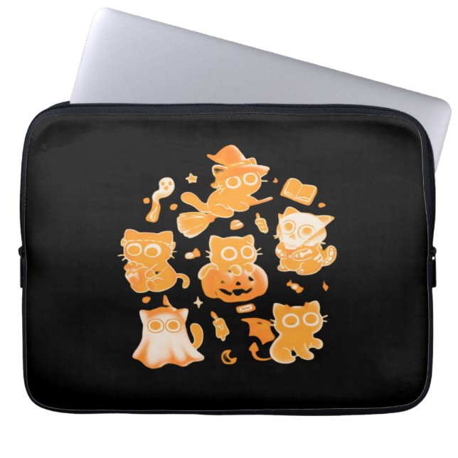 Spooky Kittens Classic T-Shirt Laptop Fodral (Framsidan)