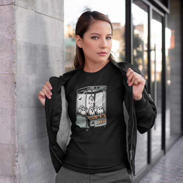 Spooky Klo Maskin Ghost Grabber T Shirt (Skapare uppladdad)