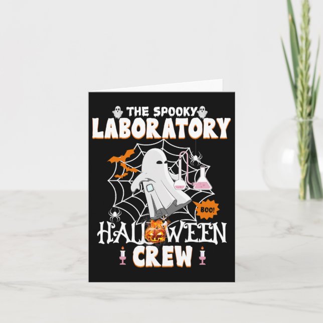 Spooky Laboratory Halloween Crew Spooky Medical La Kort (Framsida)