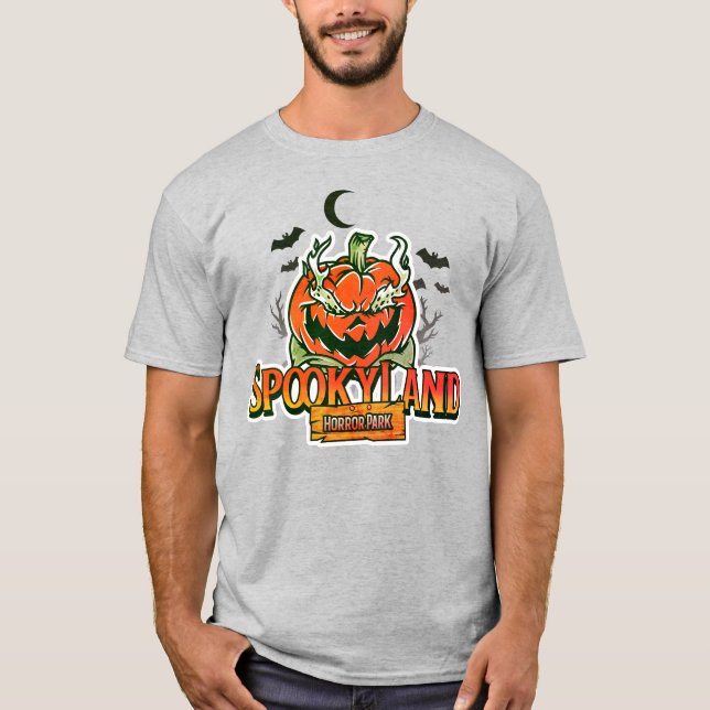Spooky Land Horror Park T Shirt (Framsida)