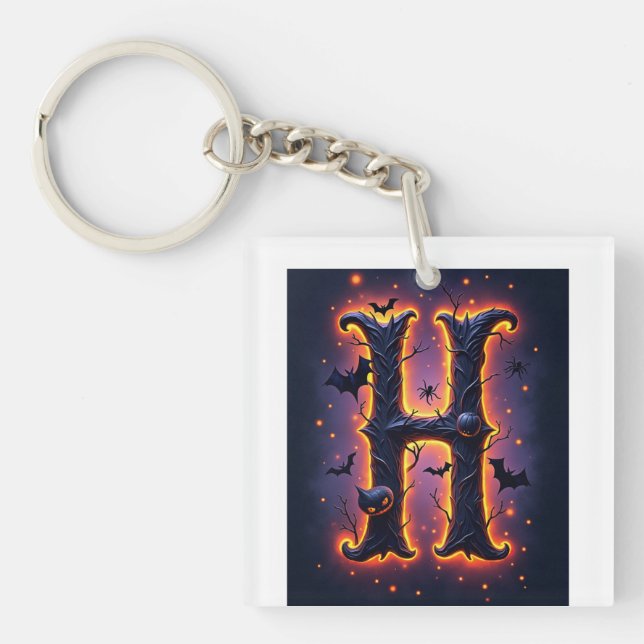 Spooky Letter H Men's Tee Shirt (Framsidan)