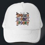 Spooky Lettering Witch Hat och Fladdermus Hallowee Keps<br><div class="desc">Gör din Halloween-fest extra till festlighet med den djärva och färgstarka ord-konsten med ord "Spooky" som upprepas i mönster och färg som fångar öga. Roligt som en häxhatt och flyga fladdermus ge den perfekt säsong flair.Bold Halloween Ord-taloky Lettering med Witch Hat och Fladdermus</div>