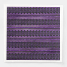 SPOOKY LILA SNÖRE LOOK HALLOWEEN MÖNSTER PAPPERSSERVETT