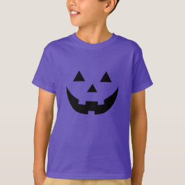 Spooky lila svart Jack o lantern gullig Halloween T Shirt