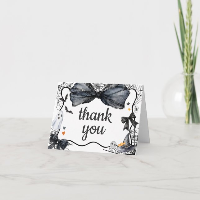 Spooky Little Boo Baby Shower Tack Kort (Framsida)