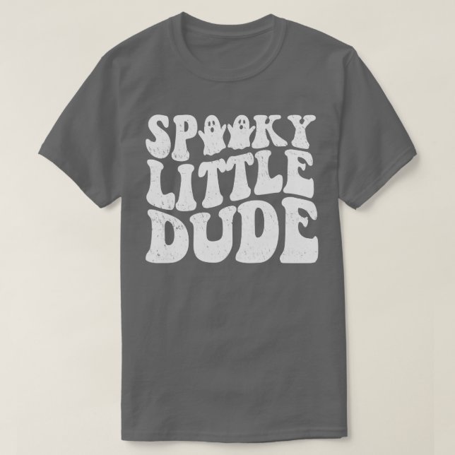 Spooky Little Boy Funny Kids Quote för halloween T Shirt (Design framsida)