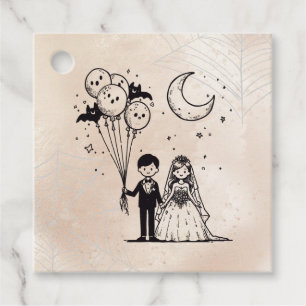 Spooky Little Couple Gåvor Etiketter