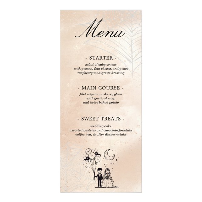 Spooky Little Couple Menu Reklamkort (Framsidan)
