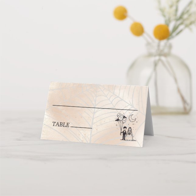 Spooky Little Couple Placeringskort (Framsida)