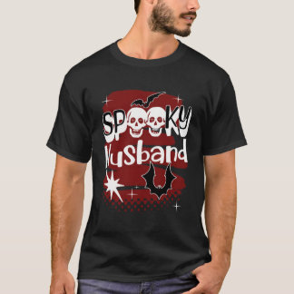Spooky Make Halloween Scary Fladdermus och Döskall T Shirt