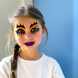 Spooky Makeup Runt Klistermärke