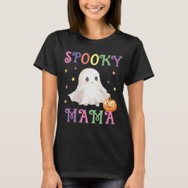 Spooky Mamma Bright Text Black Women's T-Shirt