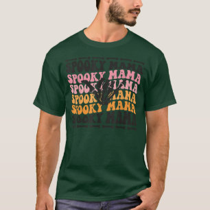 Spooky Mamma Cute Retro Halloween Skeleton Party T Shirt