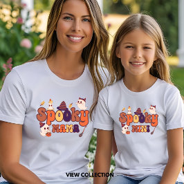 Spooky Mamma Halloween Mamma och Me Matching T Shirt