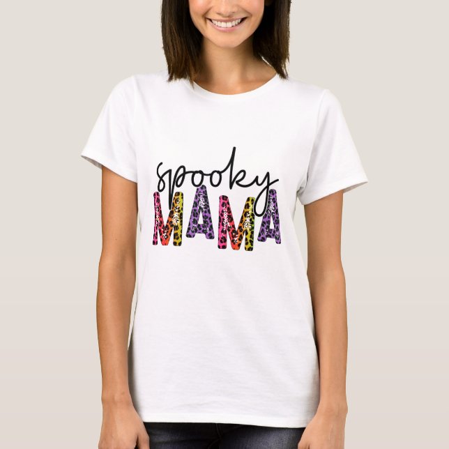 Spooky Mamma - Halloween T Shirt (Framsida)