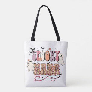 Spooky Mamma Halloween Tote Bag Tygkasse