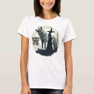 Spooky Mamma som ska tillkännages i Baby T Shirt