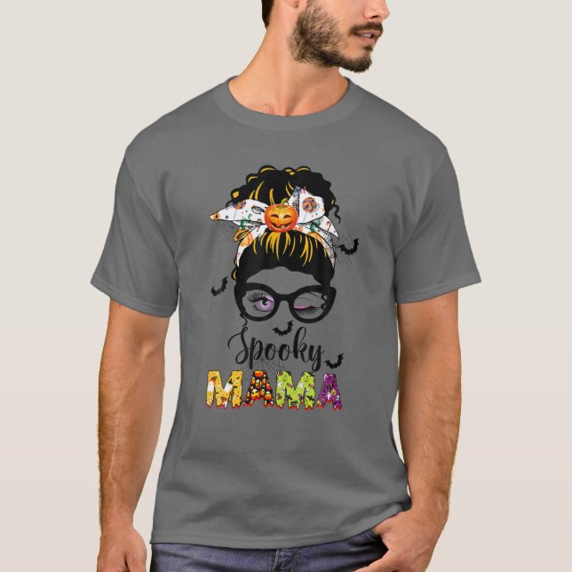 Spooky Mamma Tee Spooky Mamma Funny Mamma Life Hal (Framsida)