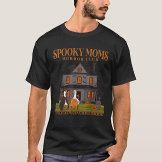 Spooky Mammor Horror Klubb Spooky Mamma Funny Mamm T Shirt